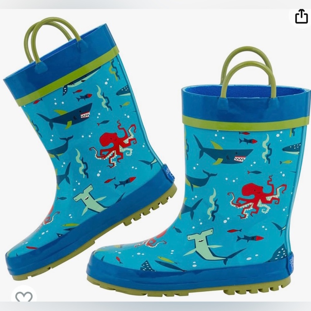 Stephen Joseph kids All Over Print Rain Boots size 6